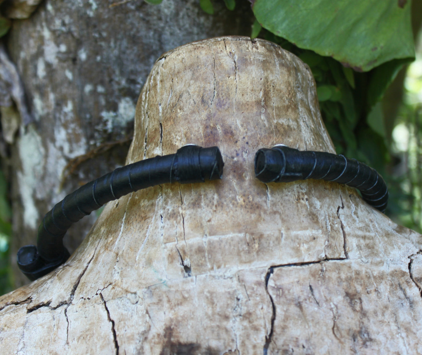 Triple strand ritual choker