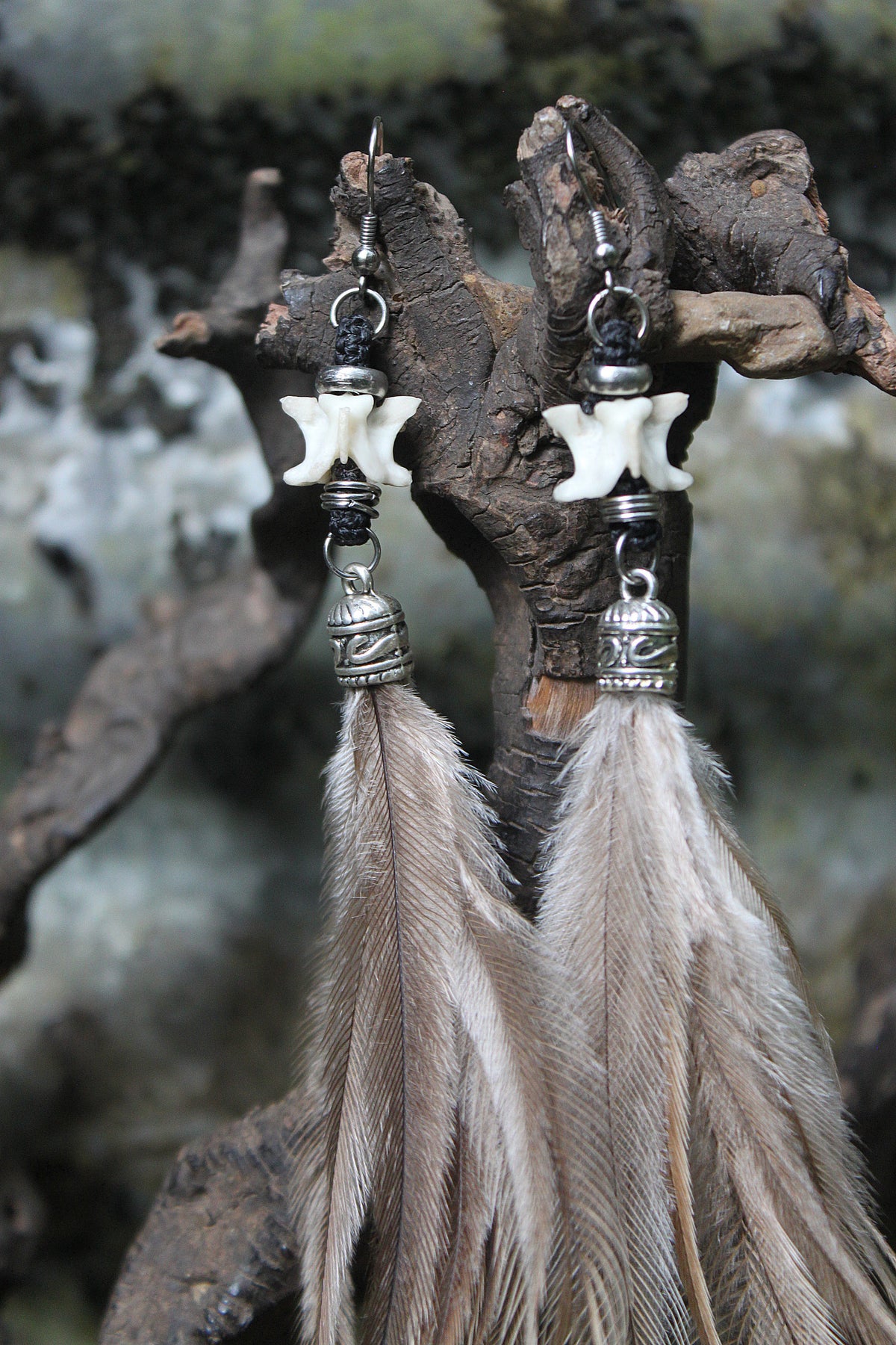 Feather serpent danglers