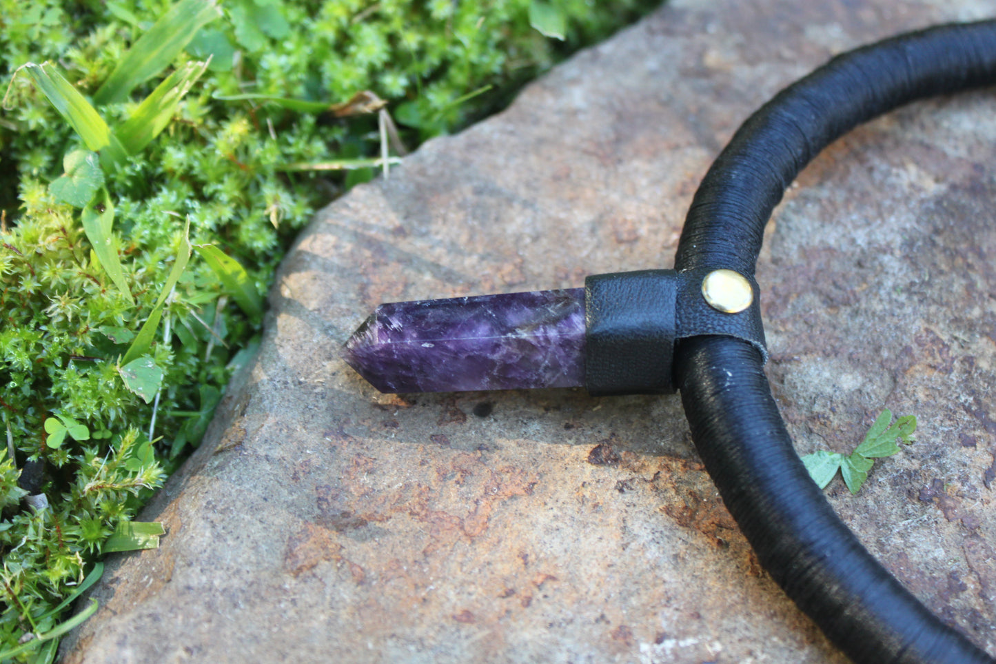 Amethyst neck piece.