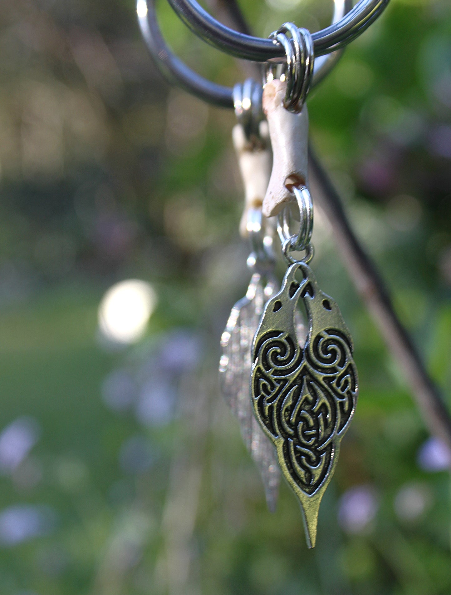 Fox bone ear weights