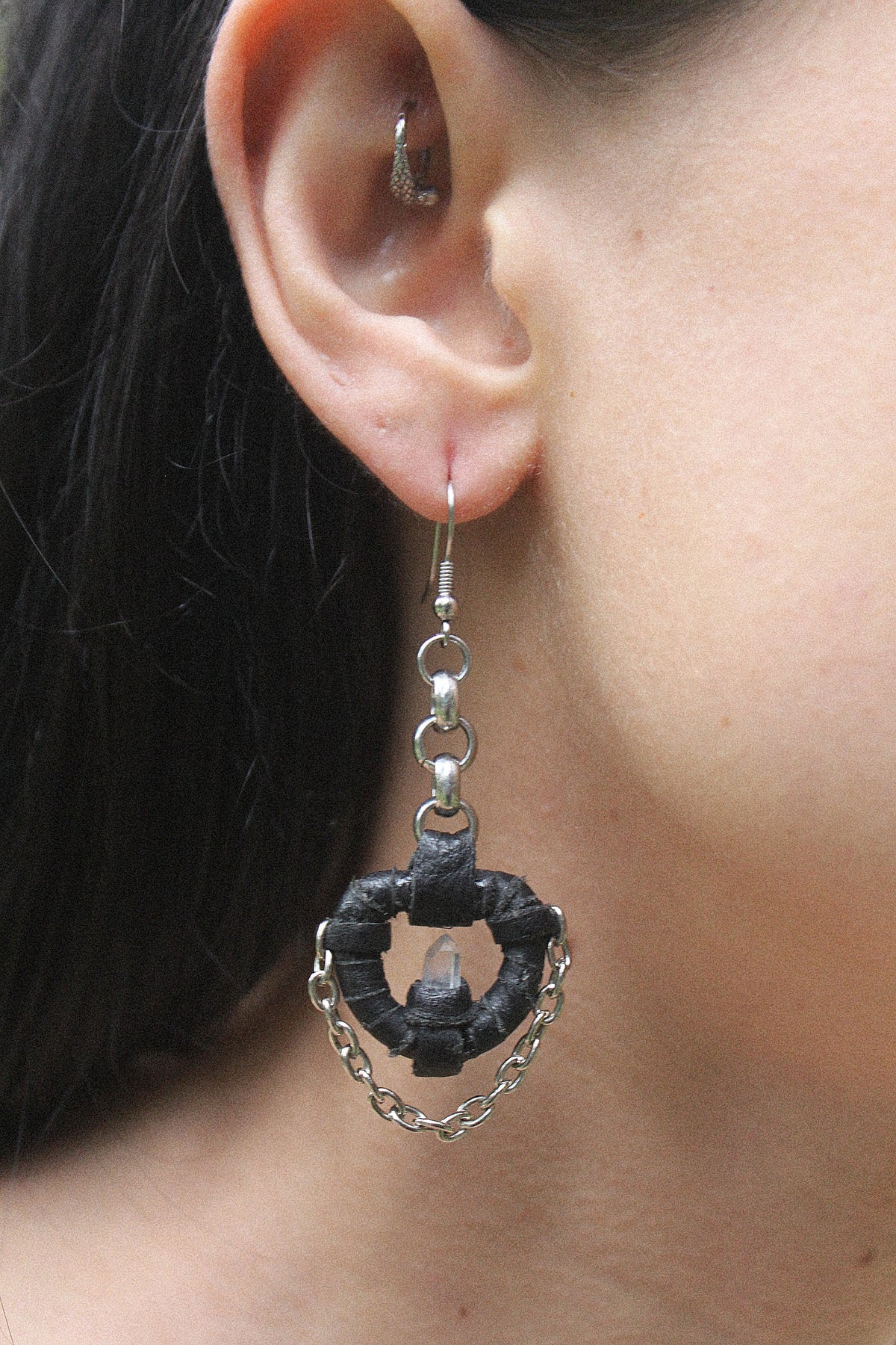 Tibetan quartz danglers