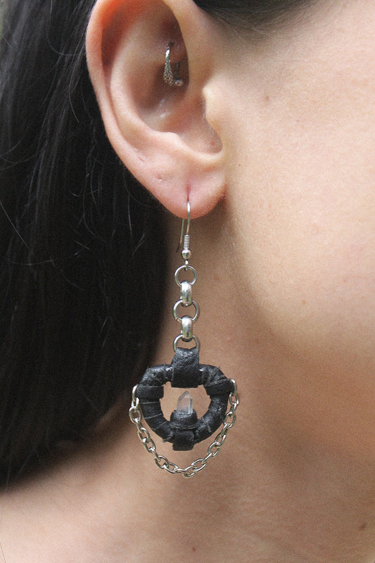 Tibetan quartz danglers