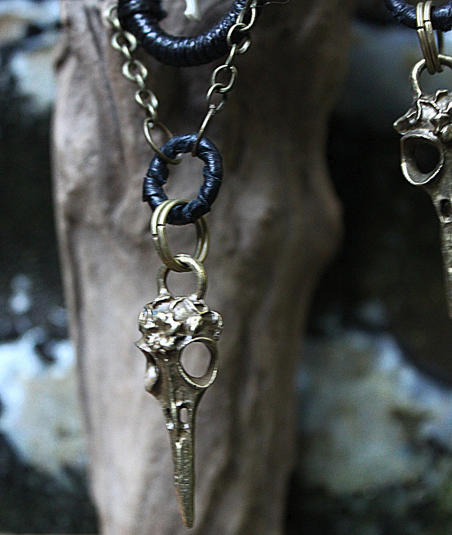Mystic raven & serpent earrings