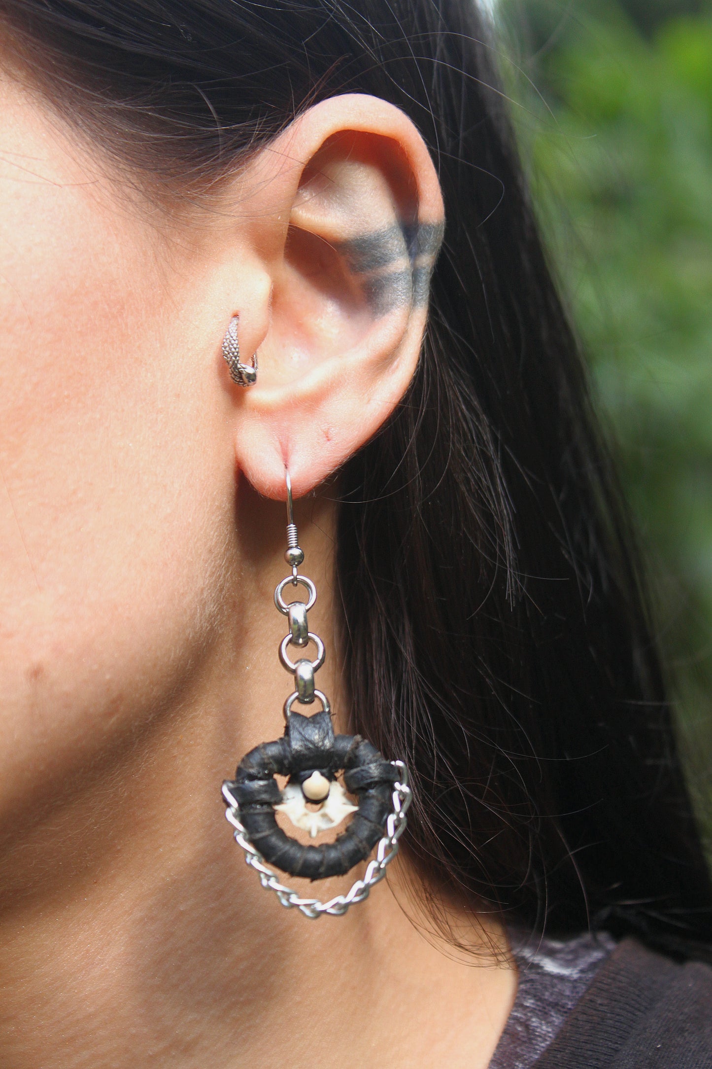 Snake bone chain drops