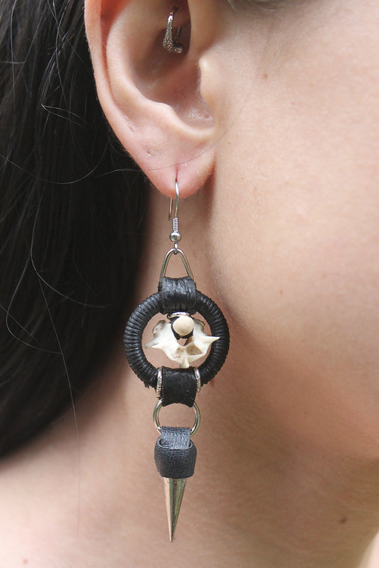 Spikey serpent earrings