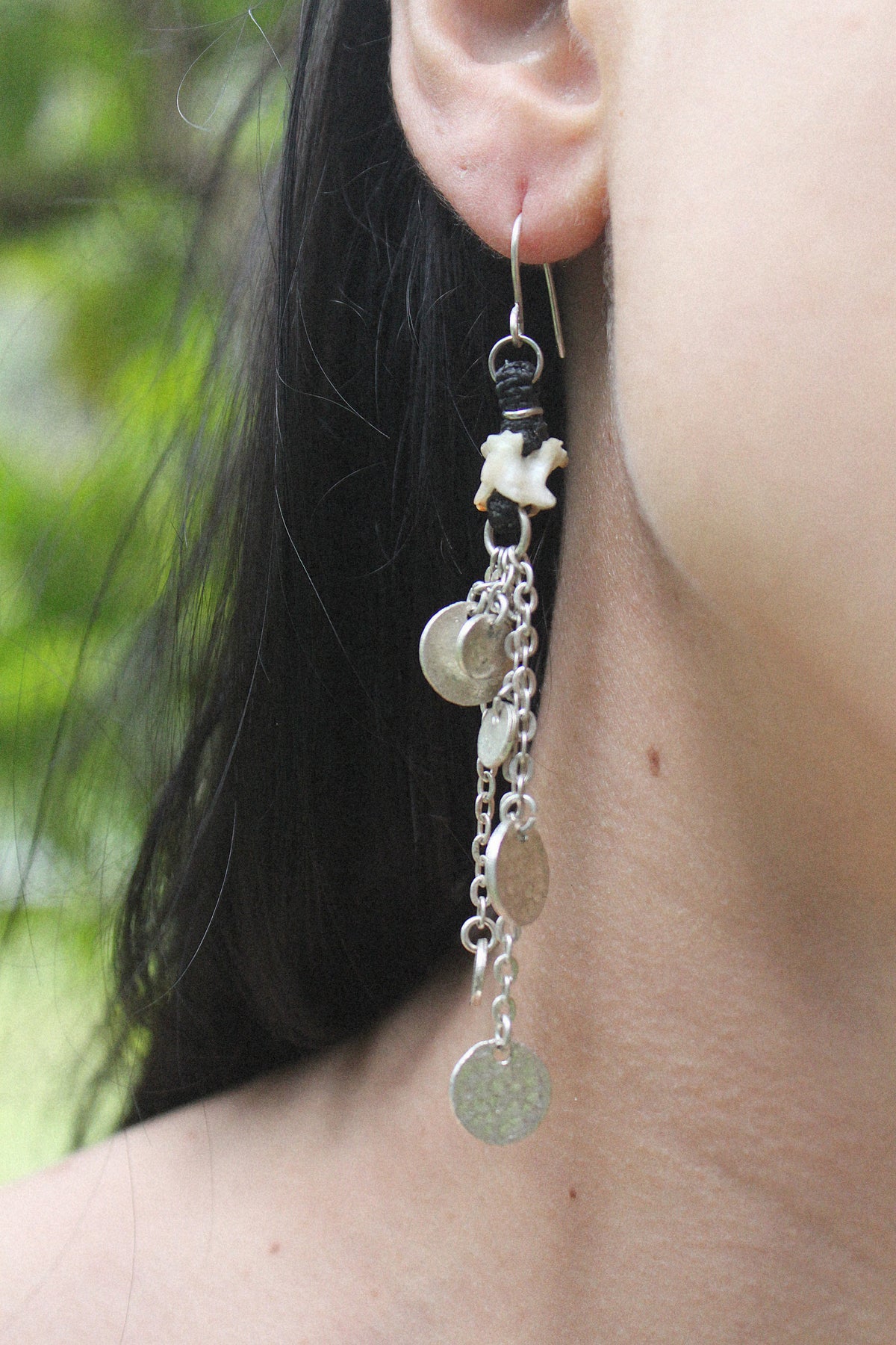 Shiney serpent dangles