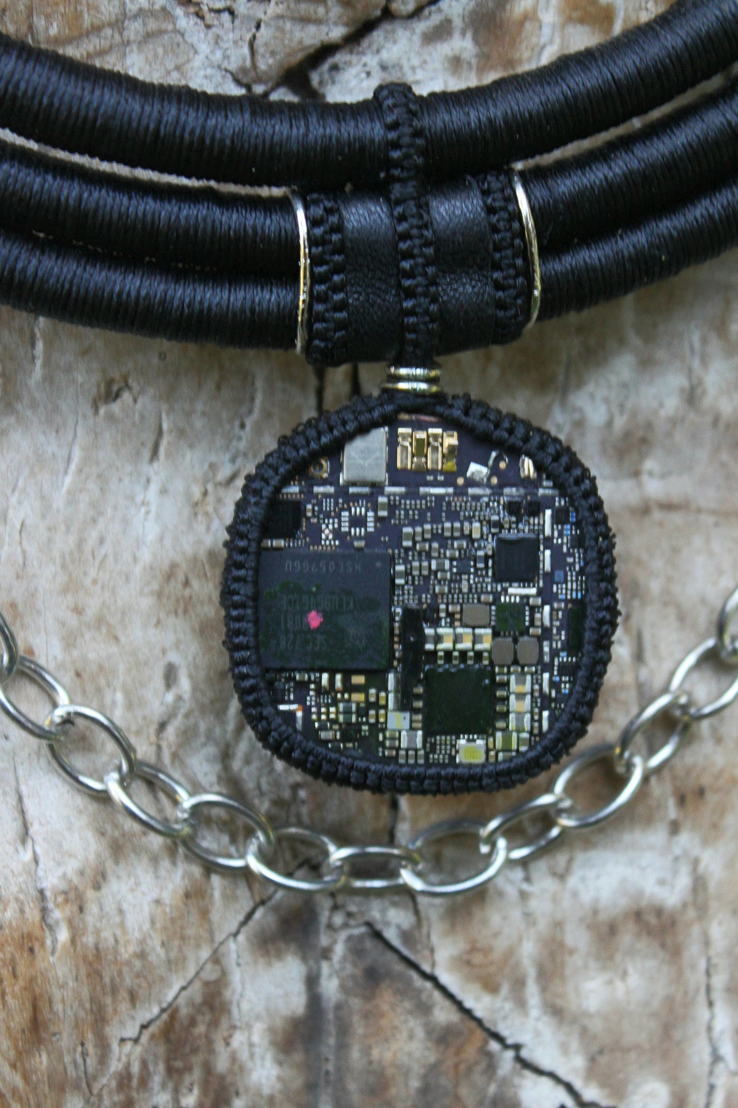 Digital crystal neck piece