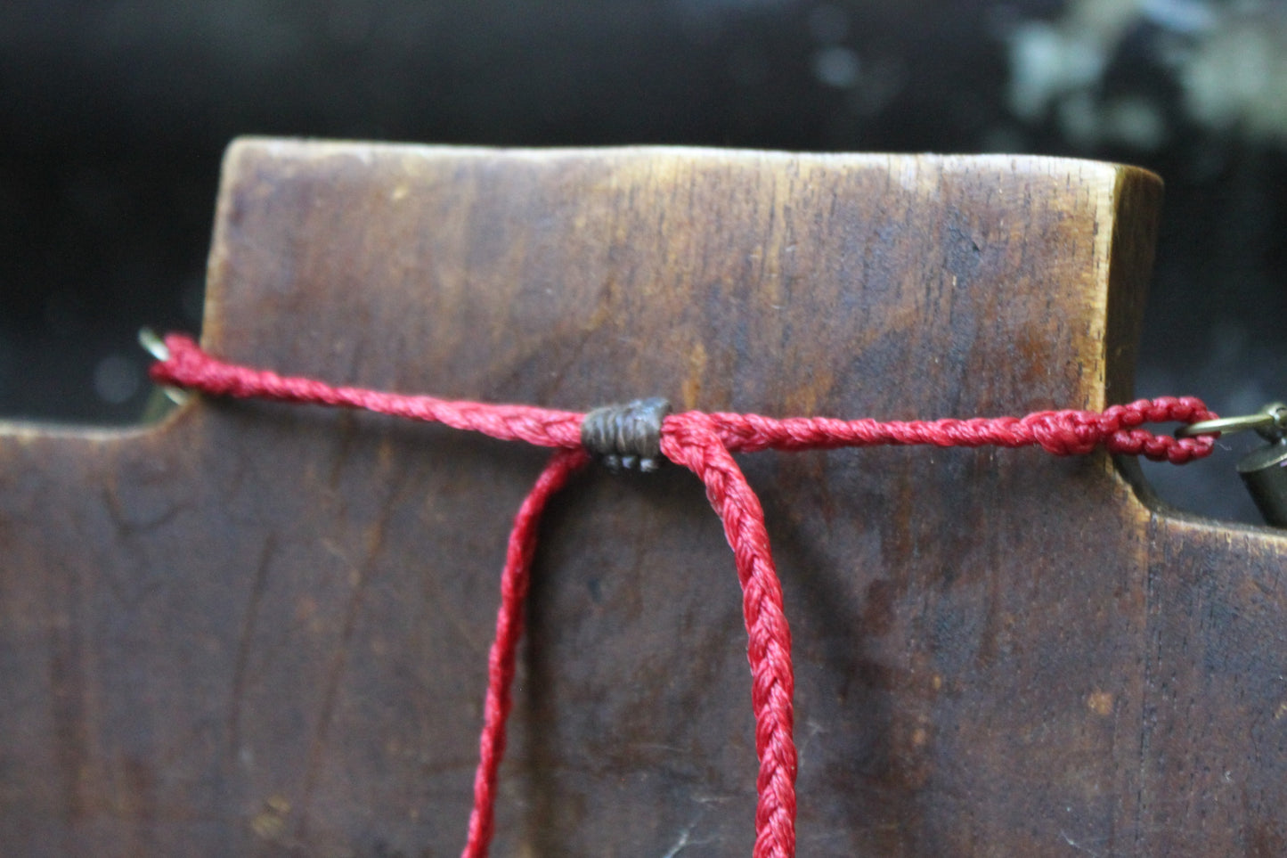 Protea & bone neck ring