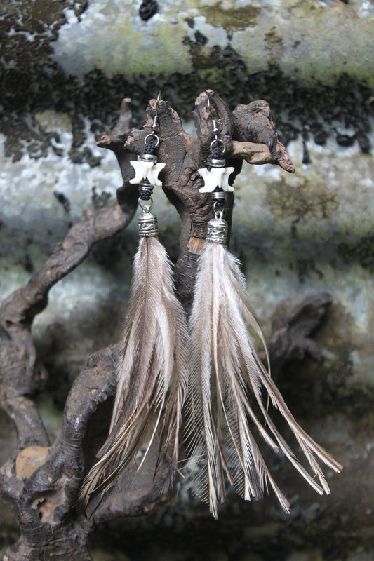 Feather serpent danglers