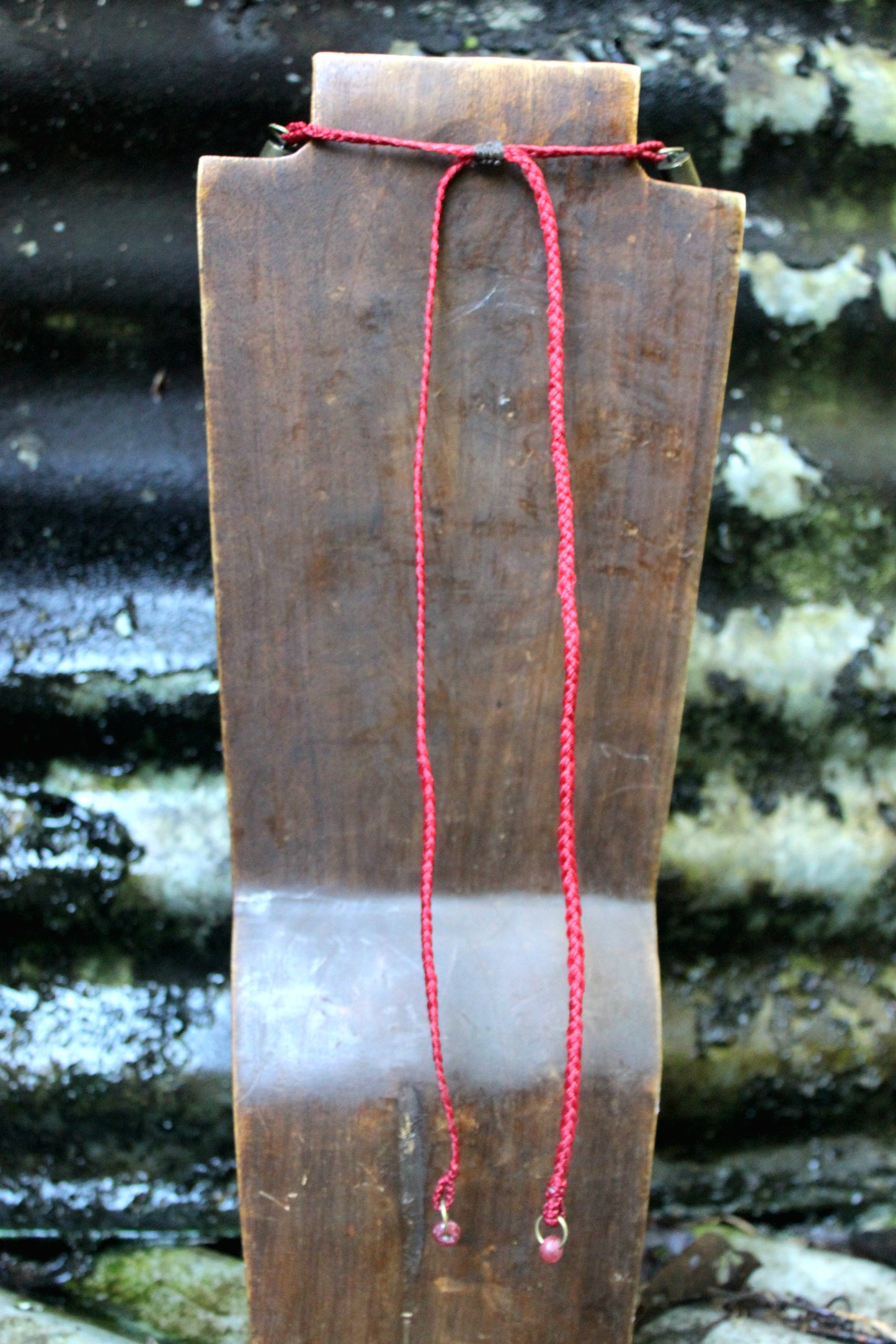 Protea & bone neck ring