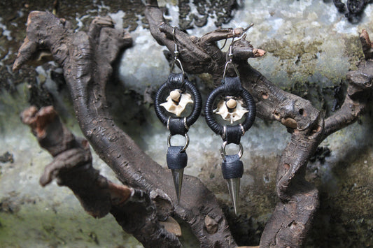 Spikey serpent earrings