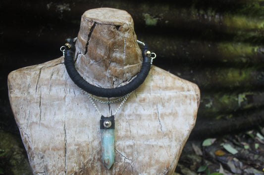 Blue Ocean jasper neck ring